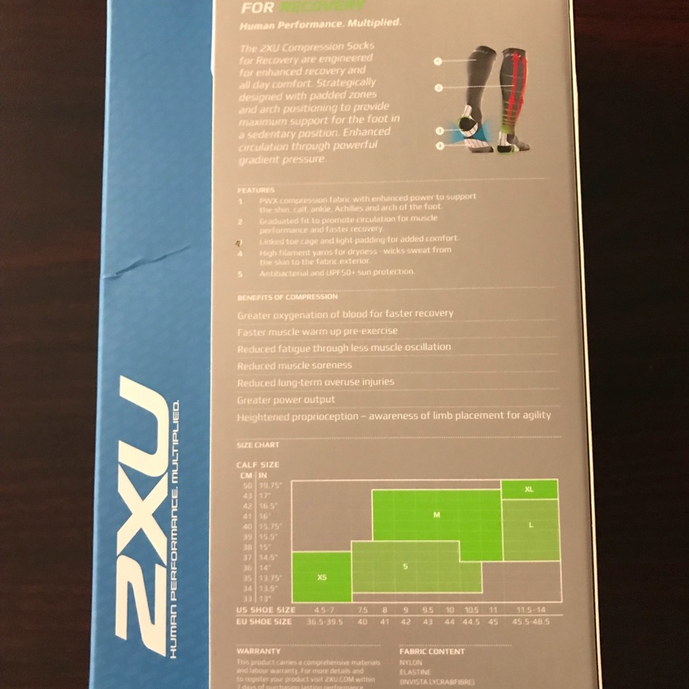 2XU MA2440e Compression Socks For Recovery - Picture 4 of 6
